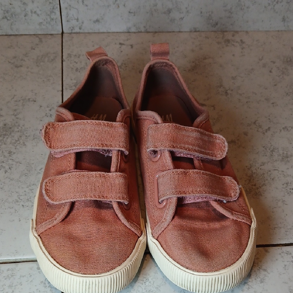 H&M Kids Dusty Peach Velcro Sneakers